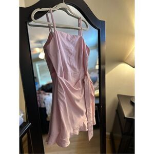 NEW Spaghetti Strap Summer Dress Mini Ruffle Hem L